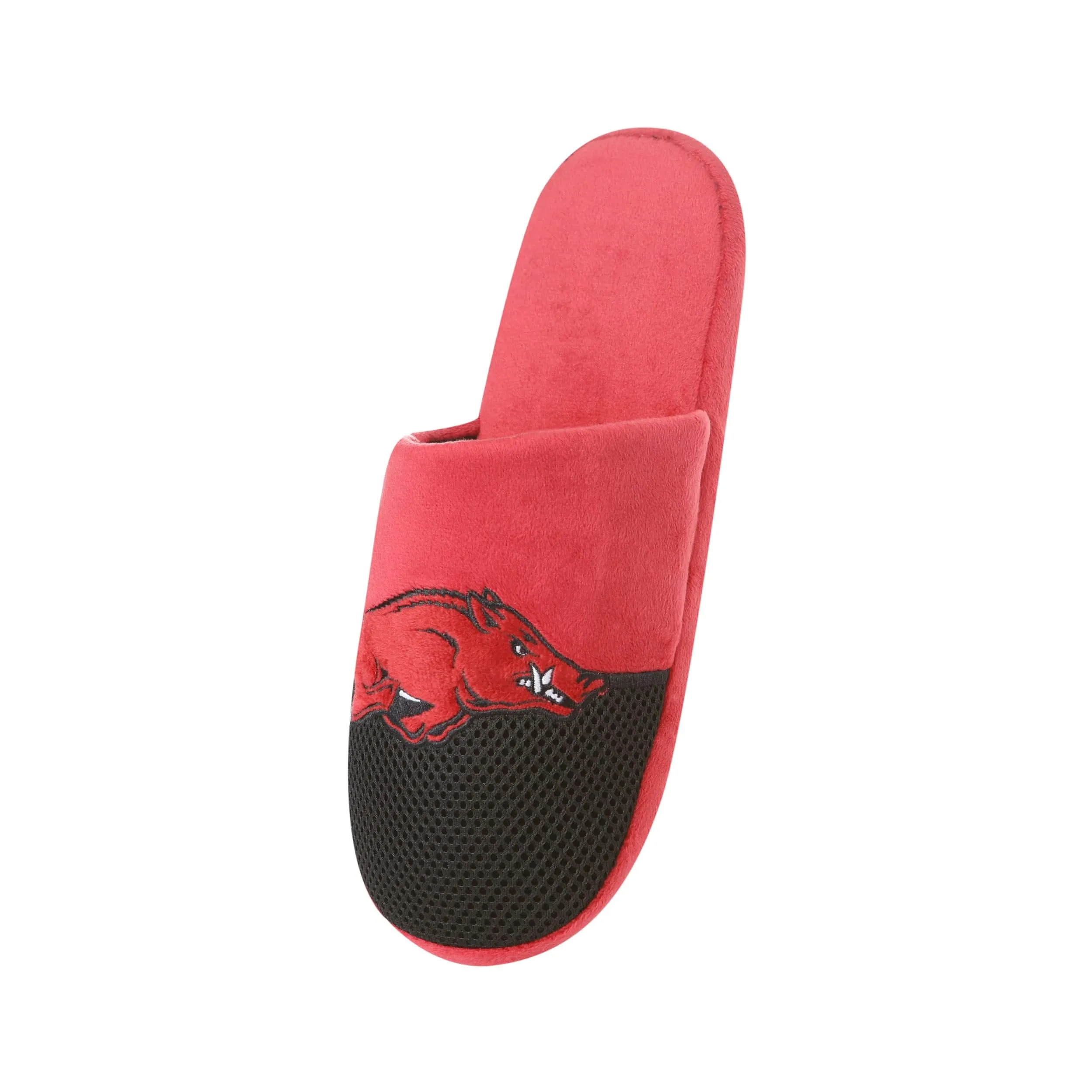 Arkansas Razorbacks NCAA Mens Team Logo Staycation Slippers