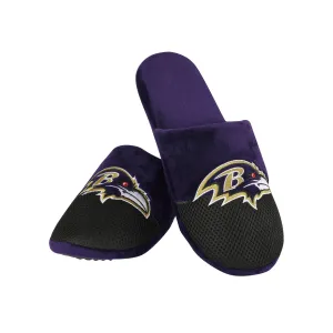Baltimore Ravens NFL Mens Logo Staycation Slippers