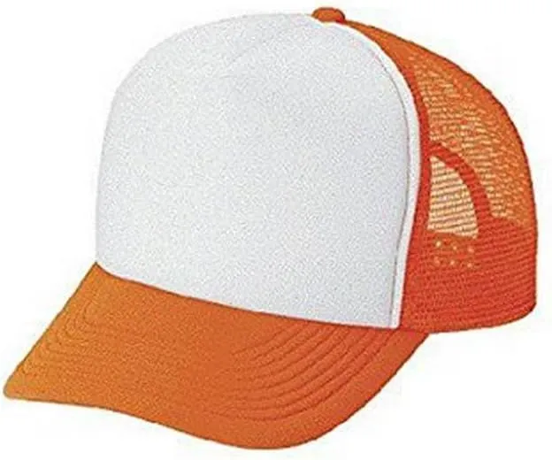 Blank Neon Mesh Trucker Hat Cap