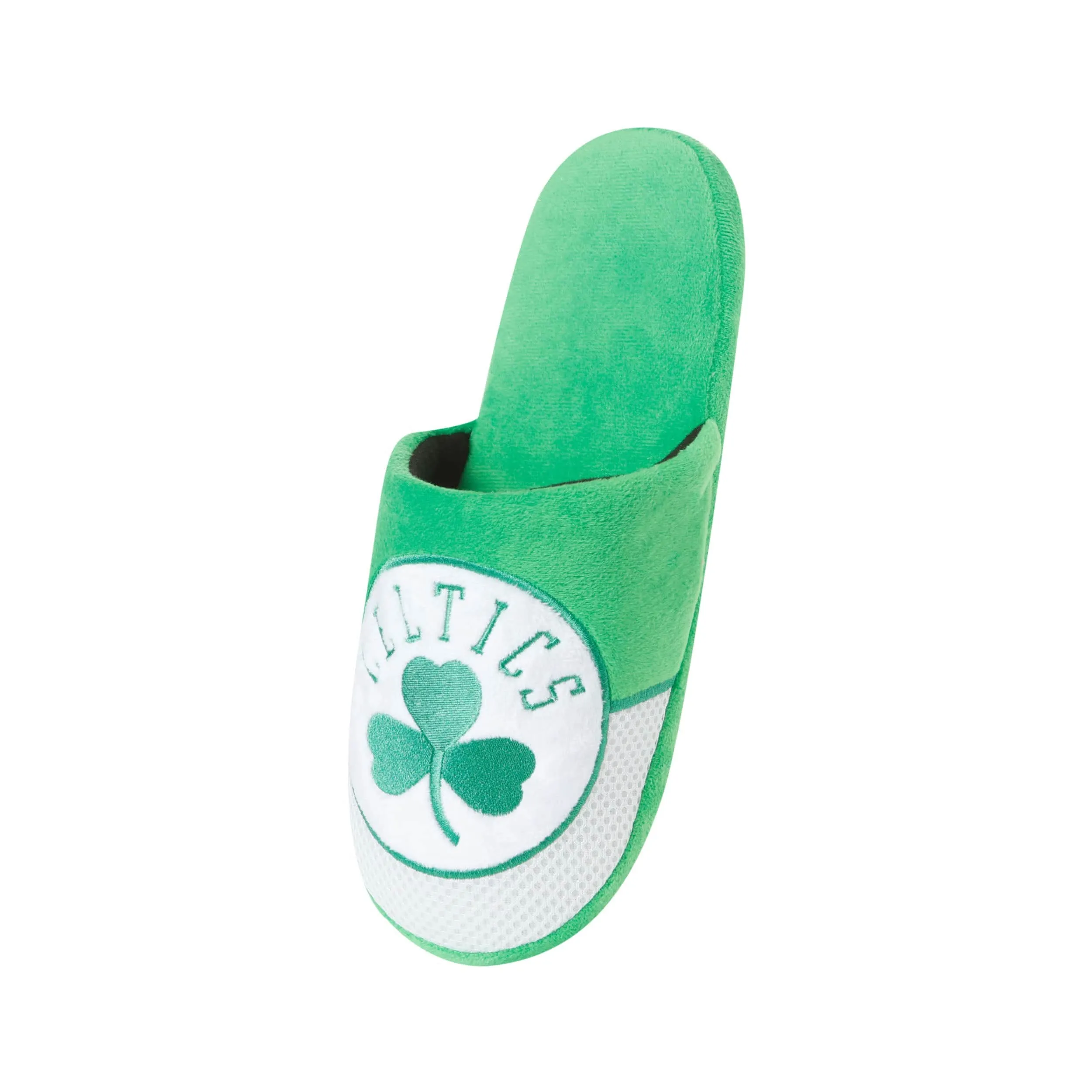 Boston Celtics NBA Mens Team Logo Staycation Slippers