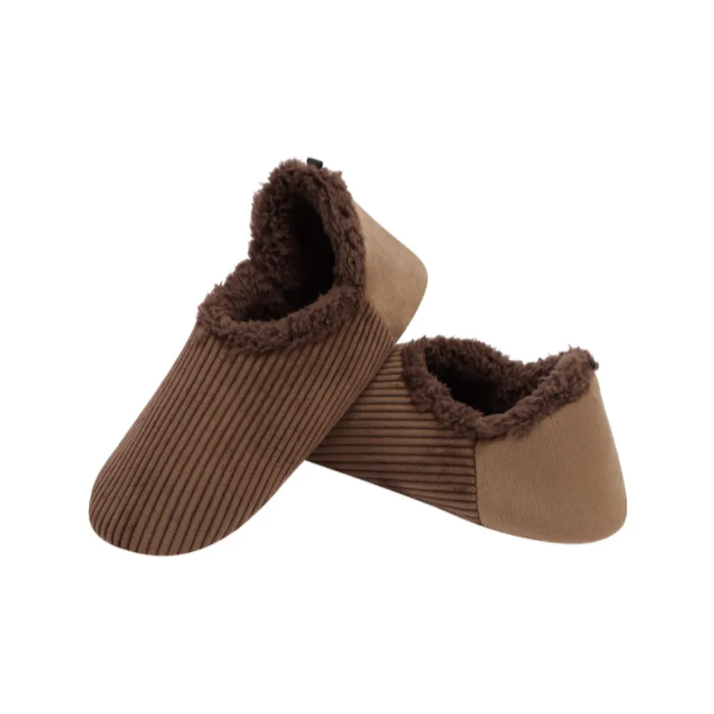 Cut Back Corduroy Snoozies Slippers - Mens