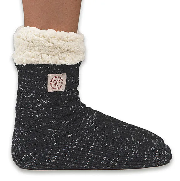 Dearfoams Warm Indoor Slippers 60569 In Black For Women