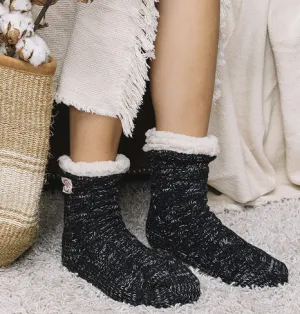 Dearfoams Warm Indoor Slippers 60569 In Black For Women