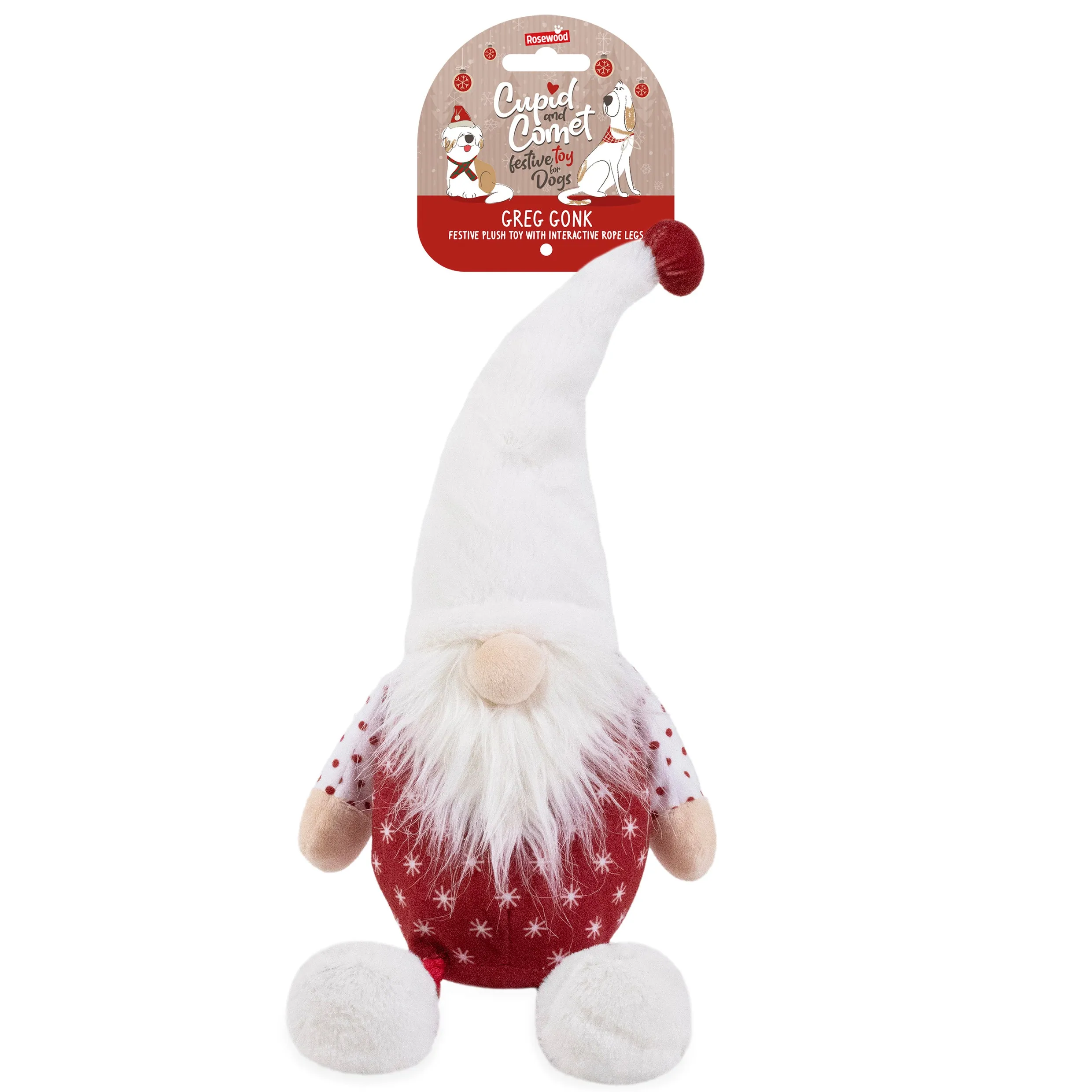Greg Gonk | Christmas Plush Dog Toy by Cupid & Comet