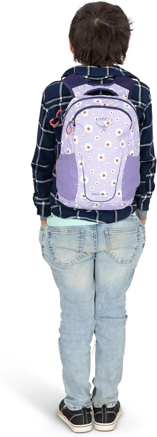 Osprey Daylite Jr. Kids' Commuter Backpack, Daisy Print/Euphoria Purple