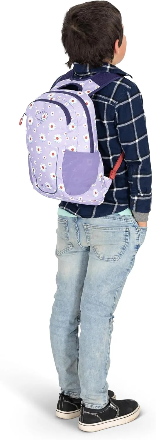 Osprey Daylite Jr. Kids' Commuter Backpack, Daisy Print/Euphoria Purple