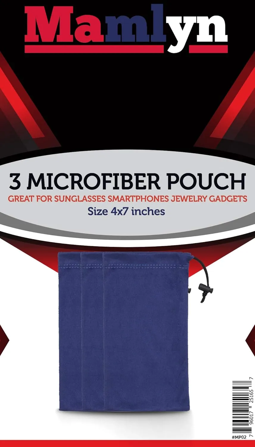Premium Quality Microfiber Sunglasses Pouch With Spring Fastener