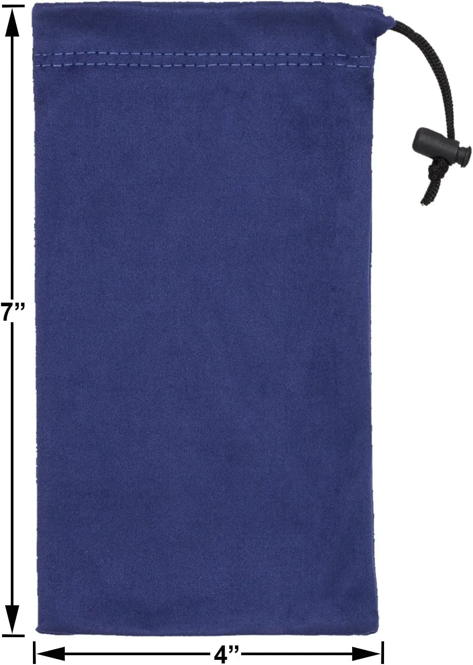 Premium Quality Microfiber Sunglasses Pouch With Spring Fastener